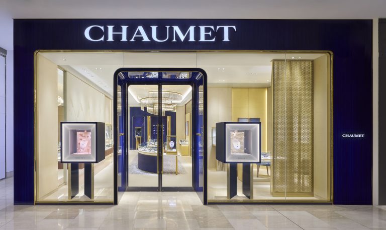 Chaumet luxury retail storefront delivered by Legend Interior contractors