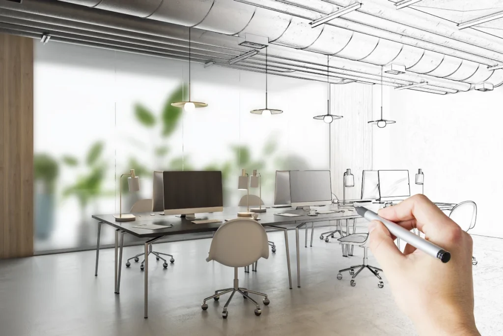 Interior Plan to Actual Office Fit-out