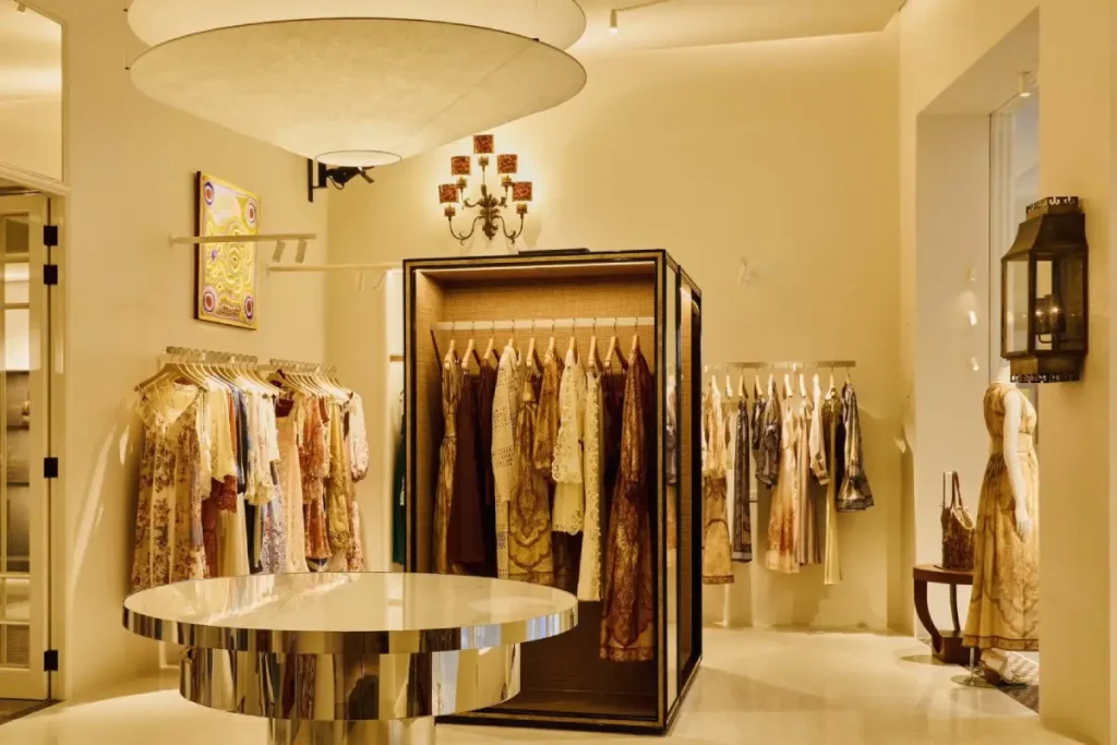 Luxury retail fit-out project management by Legend Interiors at Zimmermann boutique, ICONSIAM Bangkok, Thailand