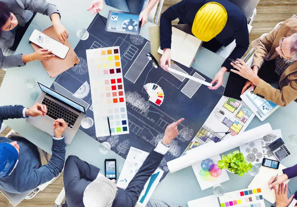 commercial interior contractor executing the design