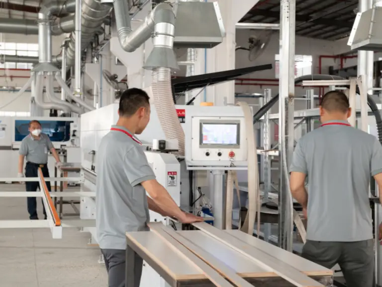 Commercial interior contractors managing industrial fit-out works with machinery installation and workspace integration 