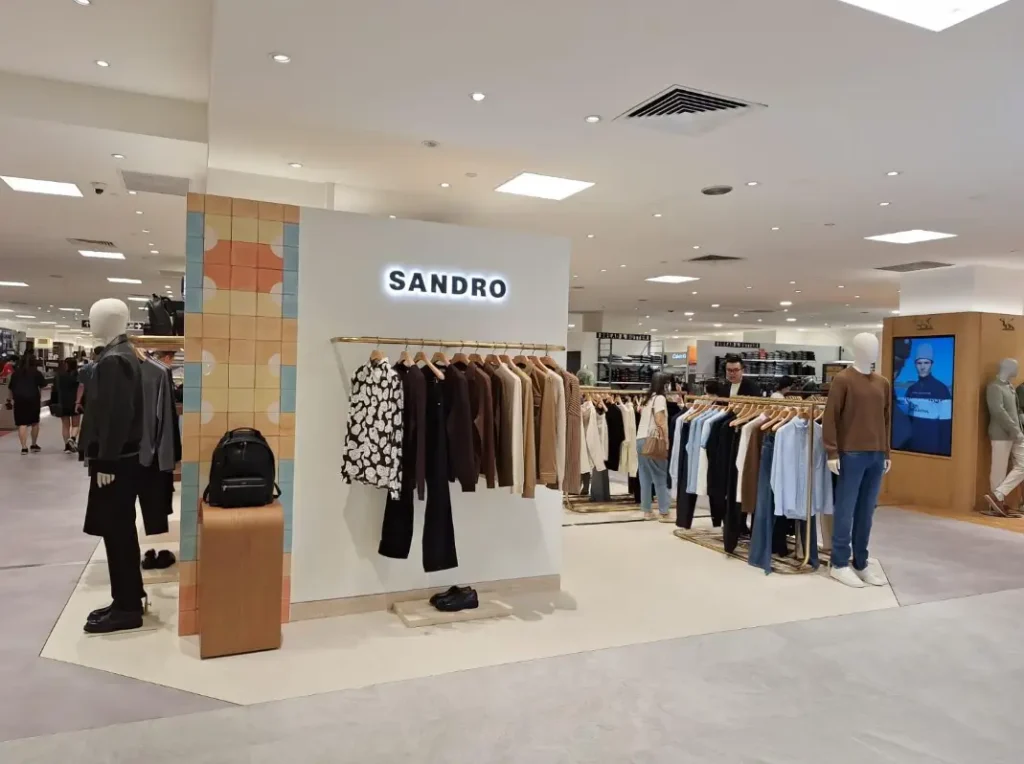 Legend Interiors Fit Out Project for Sandro in Takashimaya