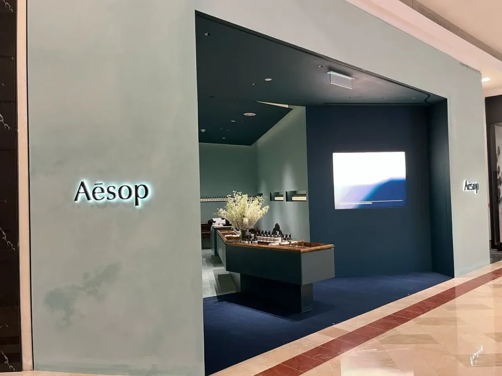 legend interiors fit-out project management service for Aesop expansion in Malaysia